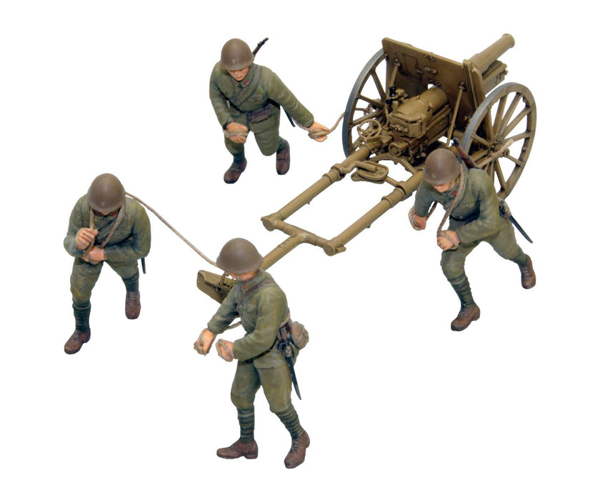 FINE MOLDS 1/35 Ija Japanese Artillery Type 41 75Mm Mountain Gun Regiment Gun Plastic Model- Japan Figure Store - #1 Bring To You The Best Japanese Goods