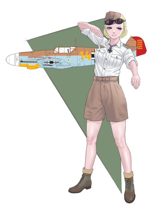 FINE MOLDS 1/35 Rekiso Otome Rosa With 1/72 Bf109 F-4 Trop Plastic Model- Japan Figure Store - #1 Bring To You The Best Japanese Goods