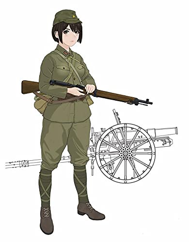 FINE MOLDS 1/35 Rekiso Otome Konoka With Type 41 75Mm Mountain Gun Plastic Model- Japan Figure Store - #1 Bring To You The Best Japanese Goods