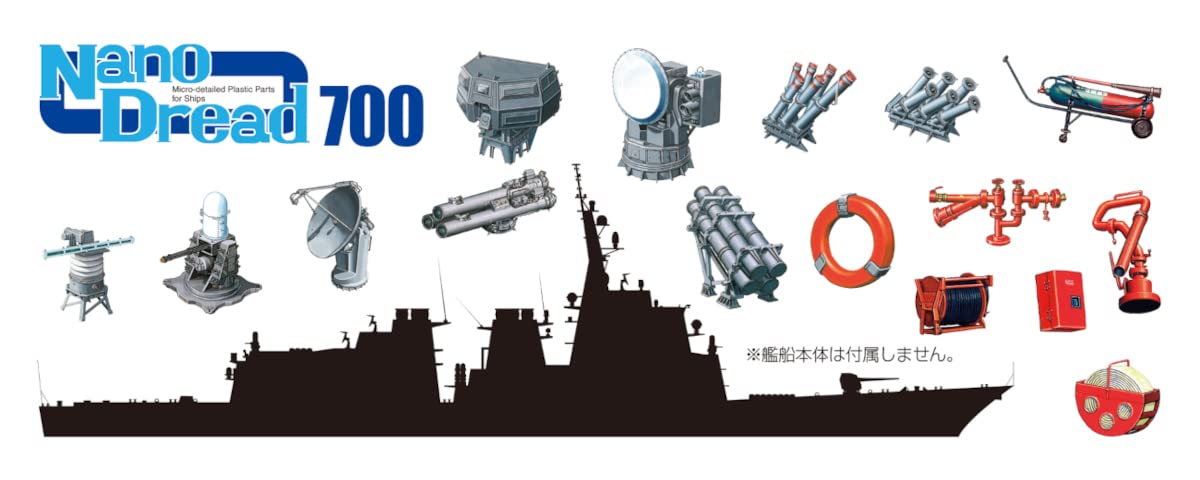 FINE MOLDS 1/700 Nano Dread Jmsdf Escort Ship Parts Set Limited Edition Plastid Model- Japan Figure Store - #1 Bring To You The Best Japanese Goods
