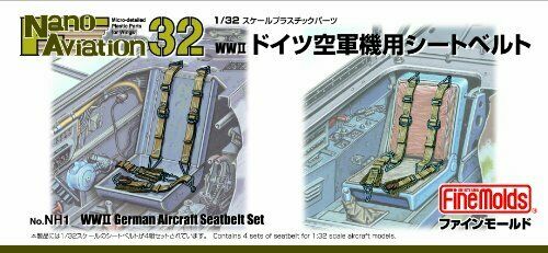 Fine Molds Nh1 1/32 Scale Harness For Wwii German Aircraft Plastic Model Kit - Japan Figure