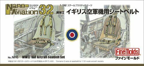 Fine Molds Nh6 1/32 Scale Harness For Raf Aircraft Plastic Model Kit - Japan Figure