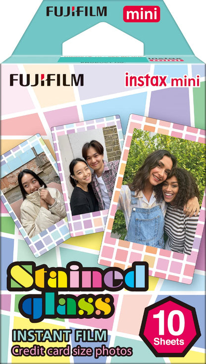 Instax Mini Stained Glass Cheki Film 10 Sheets- Japan Figure Store - #1 Bring To You The Best Japanese Goods