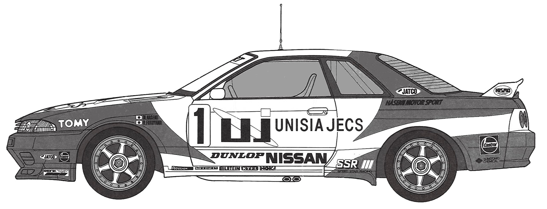 Fujimi Model 1/12 Axes Series No.5 Unisia Jex Skyline (Bnr32 1993 Jtc) Axes-5- Japan Figure Store - #1 Bring To You The Best Japanese Goods