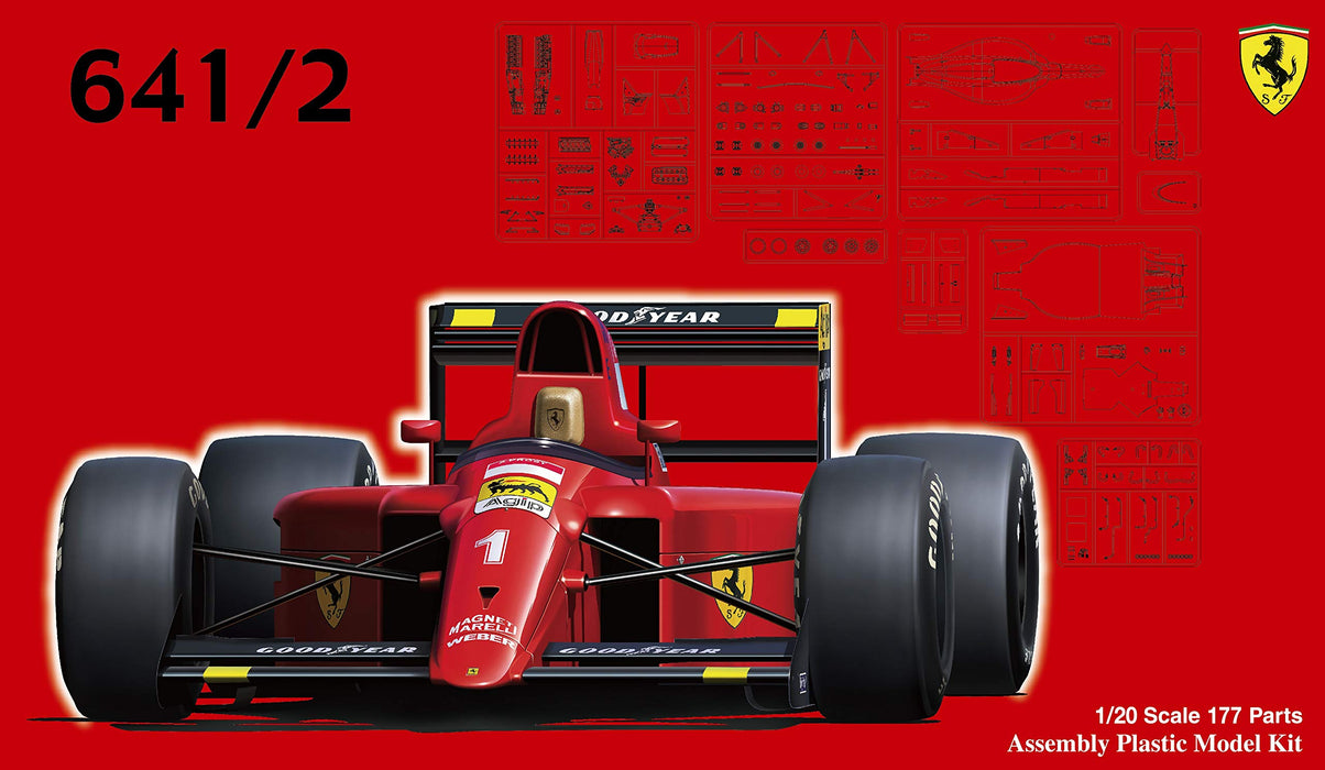Fujimi Gp26 Ferrari 641/2 (Mexico Gp / France Gp) 1/20 Japanese Scale Racing Car Kit- Japan Figure Store - #1 Bring To You The Best Japanese Goods