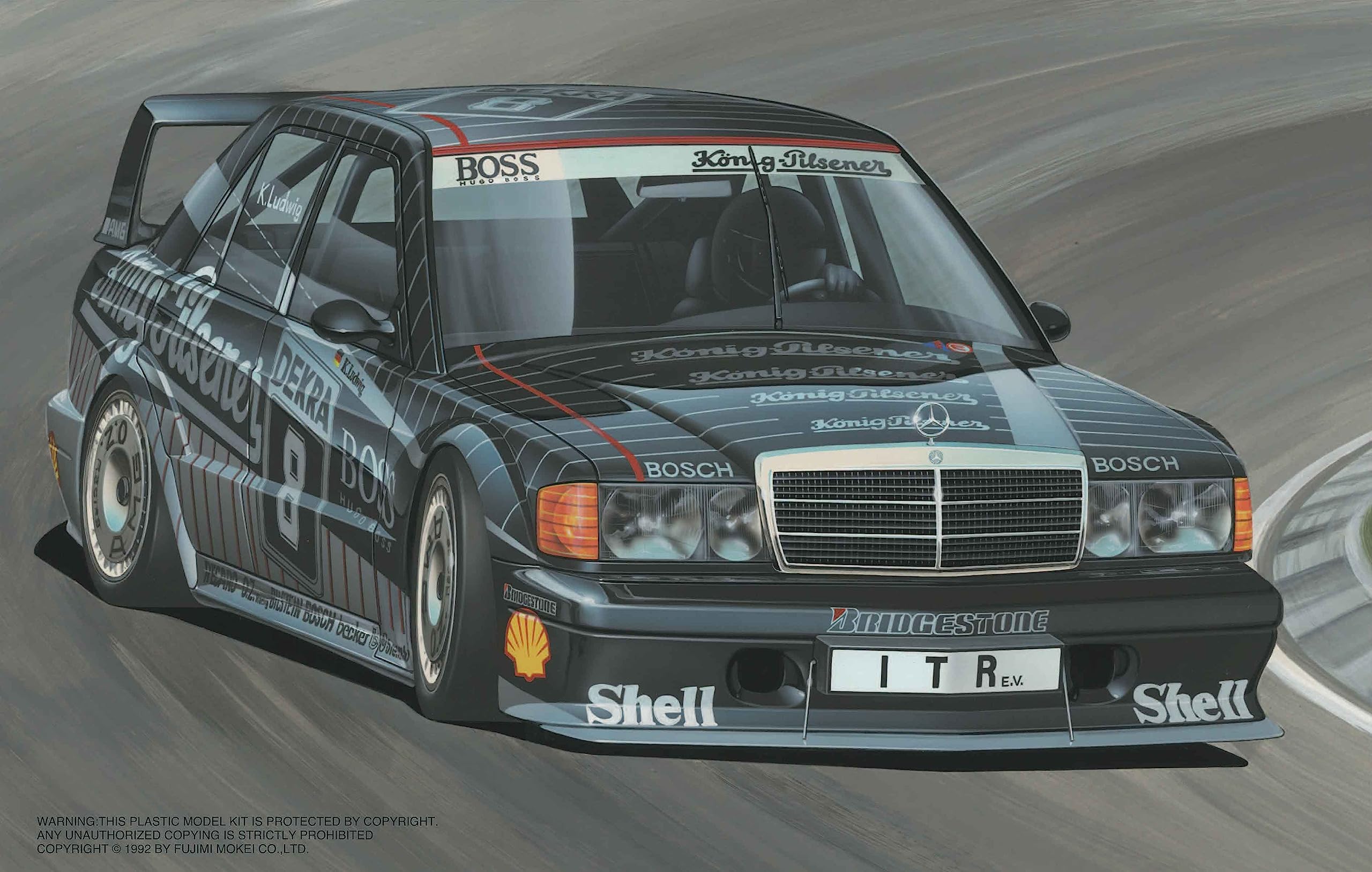 Fujimi Model 1/24 Touring Car Series No.83 Benz 190E 2.5 Evolution Ii Boss Tc-83 Japan- Japan Figure Store - #1 Bring To You The Best Japanese Goods