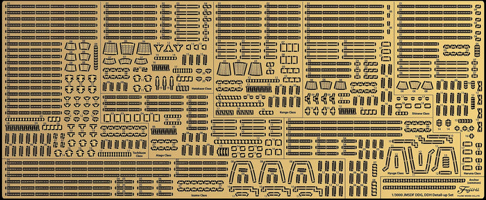 Fujimi Model 1/3000 Detail Up Parts Series No.8 1/3000 Maritime Self-Defense Force Destroyer (Ddh Type + Ddg Type) Genuine Etching Parts- Japan Figure Store - #1 Bring To You The Best Japanese Goods
