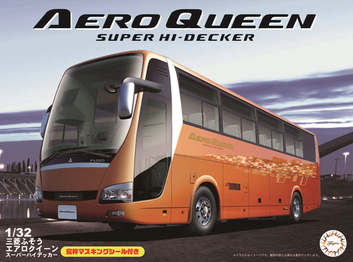 FUJIMI Tour Bus 1/32 Mitsubishi Fuso Aero Queen Super Hi-Decker Plastic Model- Japan Figure Store - #1 Bring To You The Best Japanese Goods