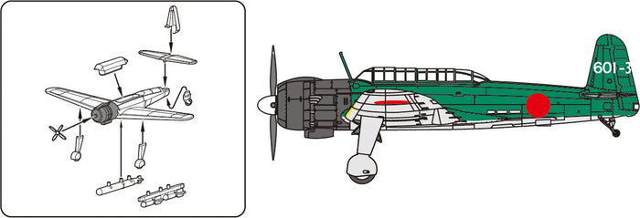 FUJIMI 1/350 Ijn Ship-Borne Plane Set 2 Late Wartime Vol.1 Plastic Model- Japan Figure Store - #1 Bring To You The Best Japanese Goods