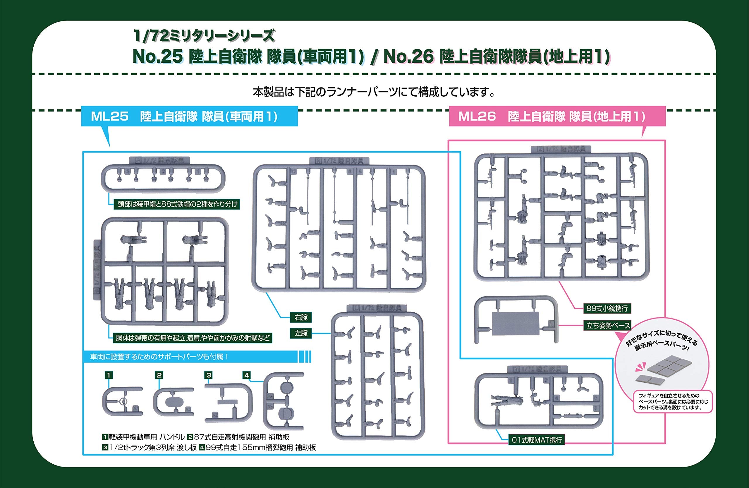 FUJIMI 1/72 Military Series Jgsdf Soliders- Japan Figure Store - #1 Bring To You The Best Japanese Goods