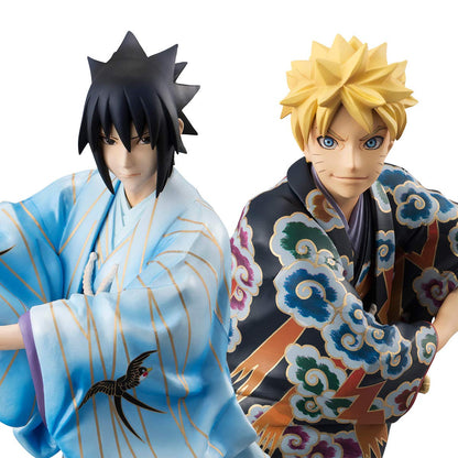 Megahouse Naruto Uzumaki & Uchiha Sasuke Kabuki Edition Set Complete Japan Figure- Japan Figure Store - #1 Bring To You The Best Japanese Goods