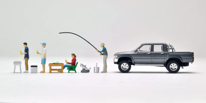 Tomytec Geocolle 64 Car Snap 14A BBQ2 Hilux Assembled Minicar Set with Doll Accessories- Japan Figure Store - #1 Bring To You The Best Japanese Goods