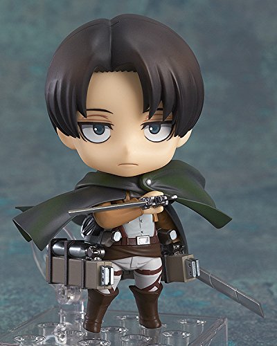 Good Smile Company Nendoroid Attack On Titan Levi Pre-Painted Movable Figure Cute Levi Figure- Japan Figure Store - #1 Bring To You The Best Japanese Goods