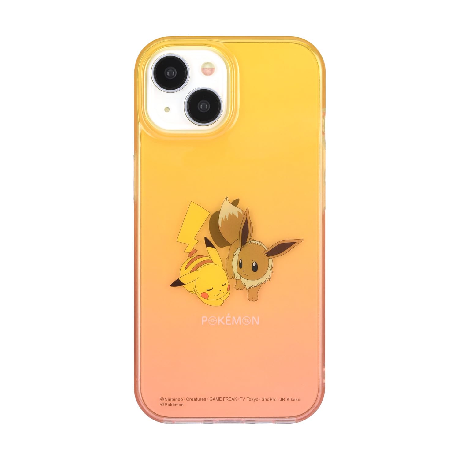 Gourmandise Pokemon iPhone15/14/13 Soft Case Pikachu & Eevee Poke-864A- Japan Figure Store - #1 Bring To You The Best Japanese Goods