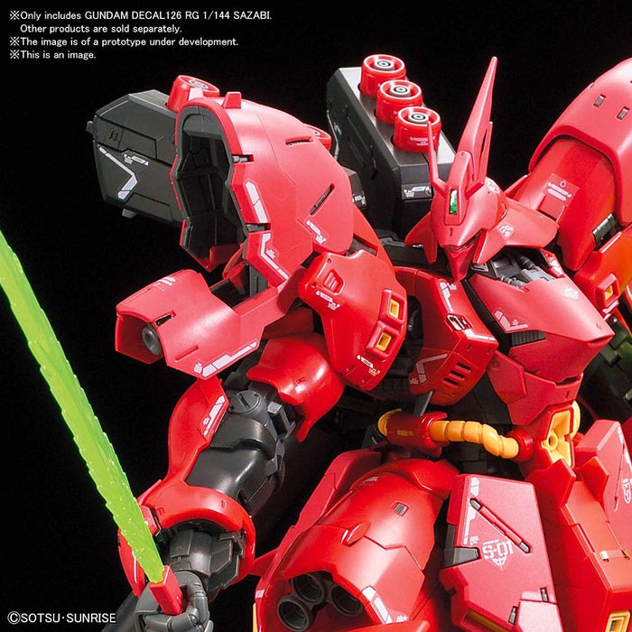 BANDAI Gundam Decal No.126 For Rg 1/144 Sazabi- Japan Figure Store - #1 Bring To You The Best Japanese Goods