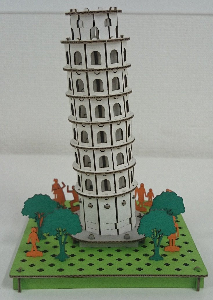 HACOMO Pusupusu Paper Craft Torre Di Pisa- Japan Figure Store - #1 Bring To You The Best Japanese Goods