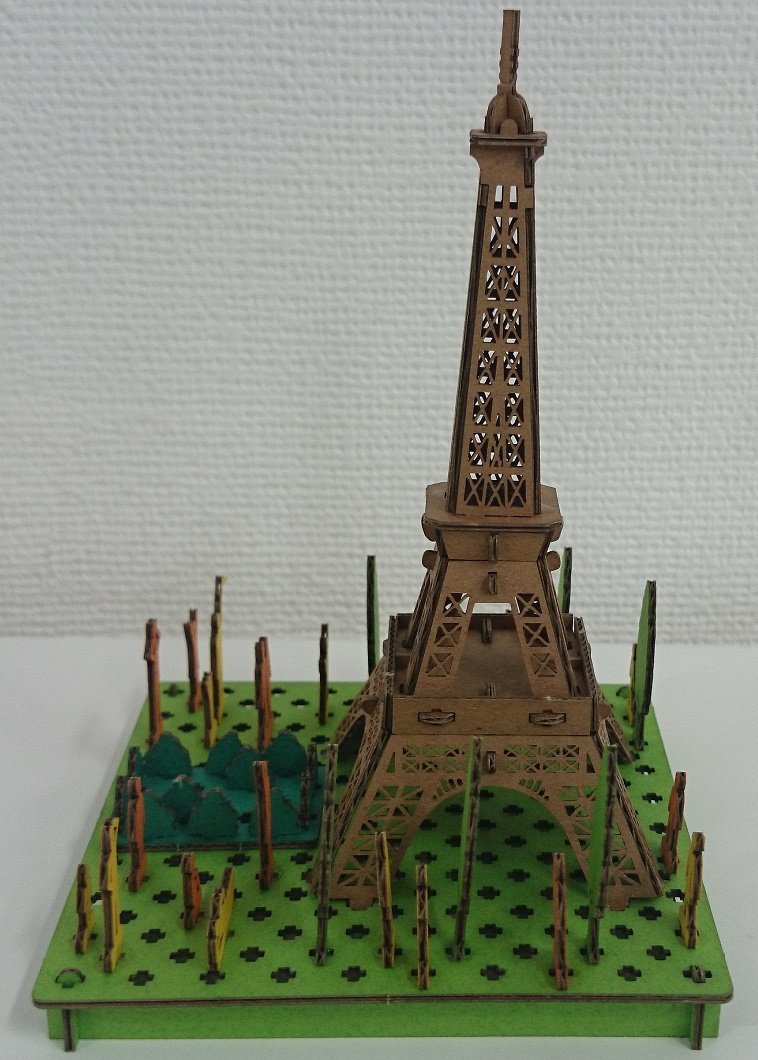 HACOMO Pusupusu Paper Craft Paris Tower- Japan Figure Store - #1 Bring To You The Best Japanese Goods