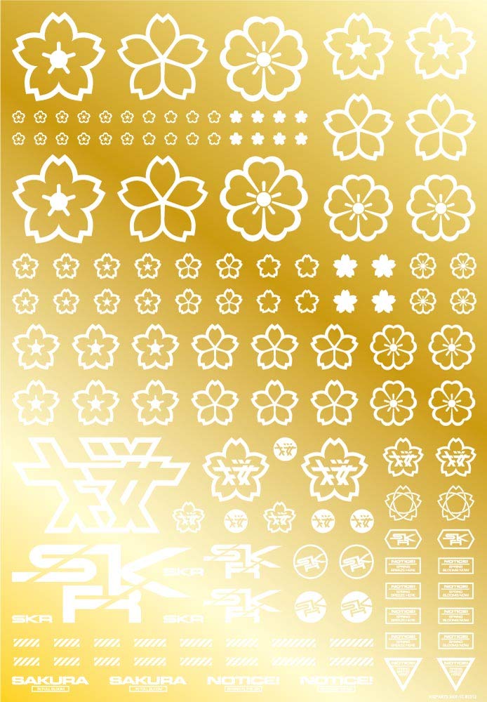 HIQPARTS Cherry Blossom Pattern Decal White Decal For Plastic Models- Japan Figure Store - #1 Bring To You The Best Japanese Goods