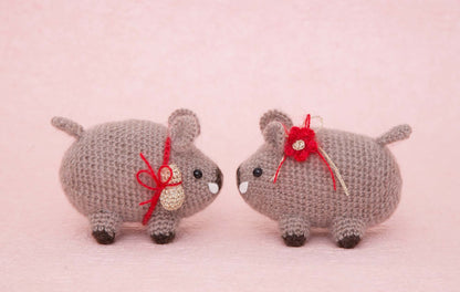 Hamanaka Japan Knitting Kit Engi Zodiac Couple Wild Boar H301-528- Japan Figure Store - #1 Bring To You The Best Japanese Goods