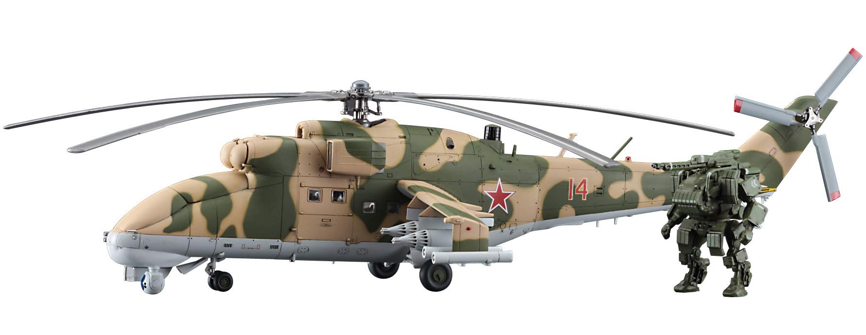 HASEGAWA 1/72 Mi-24 Hind Uav & Humanoid Light Tank Goat Ugv Plastic Model- Japan Figure Store - #1 Bring To You The Best Japanese Goods