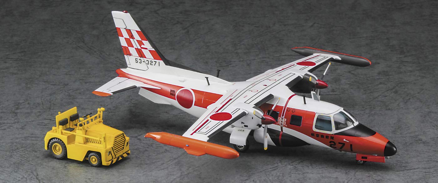 Hasegawa 1/72 Mitsubishi Mu-2J Flight Inspection Team W/ Towing Vehicle Plastic Models- Japan Figure Store - #1 Bring To You The Best Japanese Goods