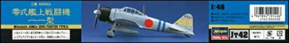 Hasegawa 1/48 Japanese Navy Mitsubishi A6m2a Mitsubishi A6m Zero 11-inch Plastic- Japan Figure Store - #1 Bring To You The Best Japanese Goods
