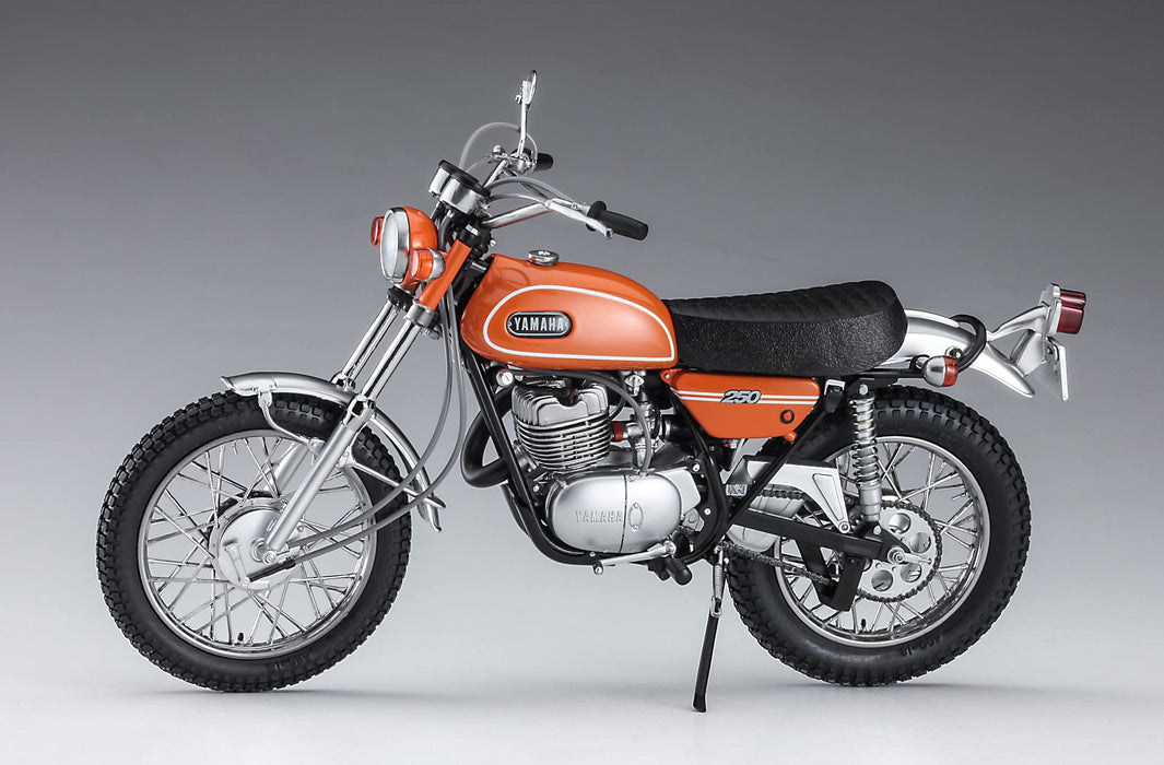HASEGAWA 1/10 Yamaha Trail Dt250 'Mandarin Orange' Plastic Model- Japan Figure Store - #1 Bring To You The Best Japanese Goods
