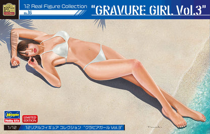 HASEGAWA 1/12 Real Figure Collection No.16 'Gravure Girl Vol.3' Unpainted Resin Figure- Japan Figure Store - #1 Bring To You The Best Japanese Goods