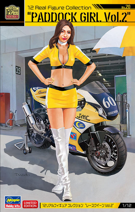 HASEGAWA 1/12 Real Figure Collection No.20 'Race Queen Vol.2' Unpainted Resin Figure- Japan Figure Store - #1 Bring To You The Best Japanese Goods