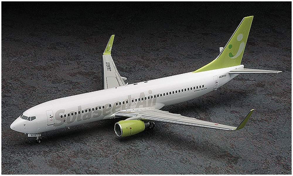 HASEGAWA 1/200 Solaseed Air Boeing 737-800 Plastic Model- Japan Figure Store - #1 Bring To You The Best Japanese Goods