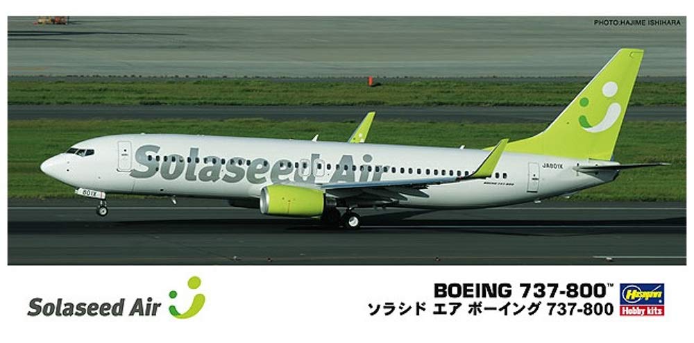 HASEGAWA 1/200 Solaseed Air Boeing 737-800 Plastic Model- Japan Figure Store - #1 Bring To You The Best Japanese Goods