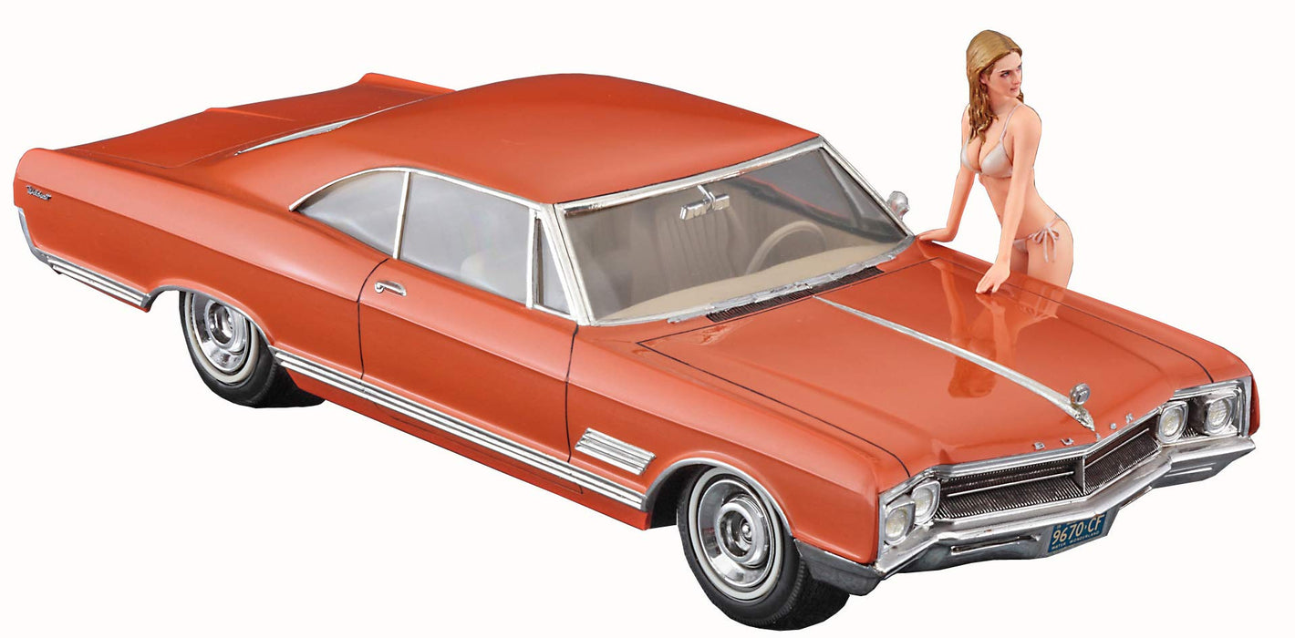 HASEGAWA Sp413 1966 American Coupe Type B W/Blonde Girls Figure 1/24 Scale Kit- Japan Figure Store - #1 Bring To You The Best Japanese Goods