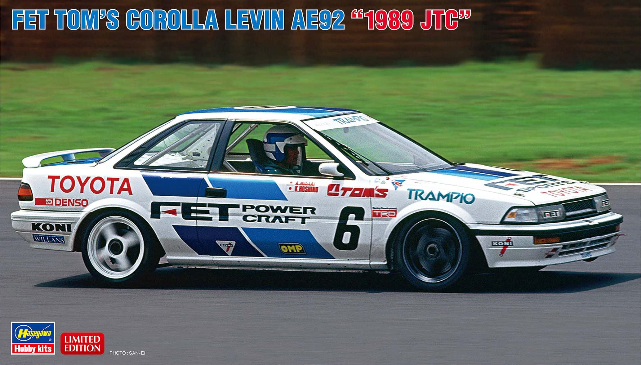 HASEGAWA 1/24 Fet Tom'S Corolla Levin Ae92 1989 Jtc Plastic Model- Japan Figure Store - #1 Bring To You The Best Japanese Goods