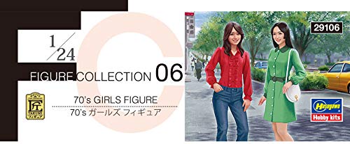 Hasegawa 70`s Girls Figure 1/24 Japanese Painted Scale Models Character Toys- Japan Figure Store - #1 Bring To You The Best Japanese Goods