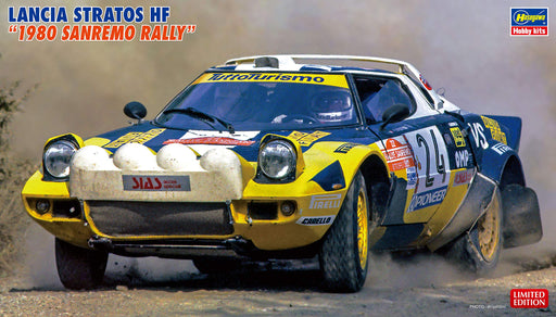 Hasegawa 04607 Lancia Stratos Hf 1980 Rally Sanremo 1/24 Japanese Scale Racing Cars- Japan Figure Store - #1 Bring To You The Best Japanese Goods