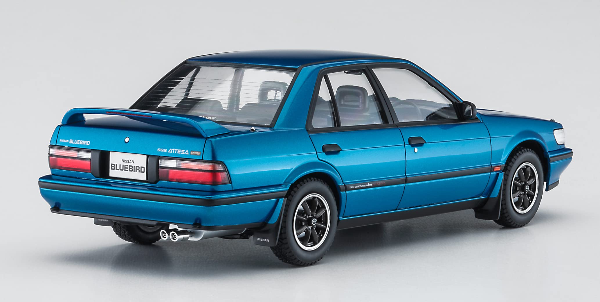HASEGAWA 1/24 Nissan Bluebird 4Door Sedan Sss Attesa Limited U12 Early Model W/Trunk Spoiler Plastic Model- Japan Figure Store - #1 Bring To You The Best Japanese Goods