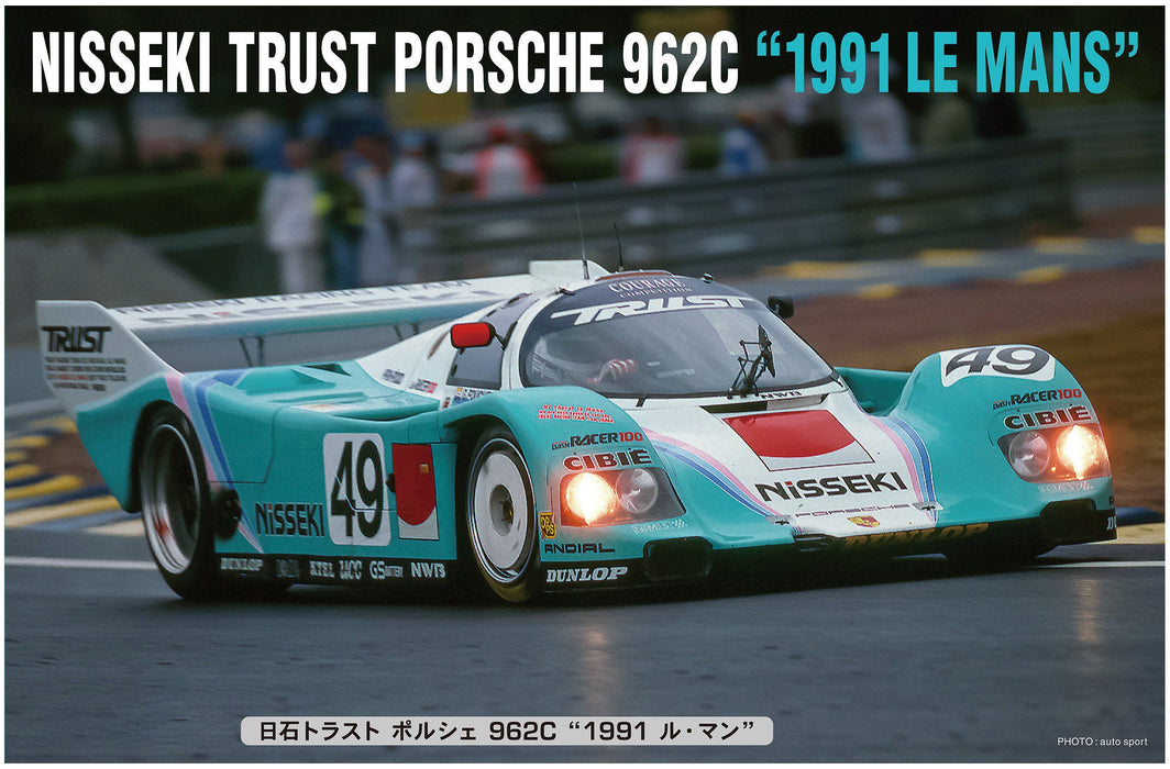 Hasegawa 20318 Nisseki Trust Porsche 962C 1991 Le Mans 1/24 Scale Racing Cars- Japan Figure Store - #1 Bring To You The Best Japanese Goods