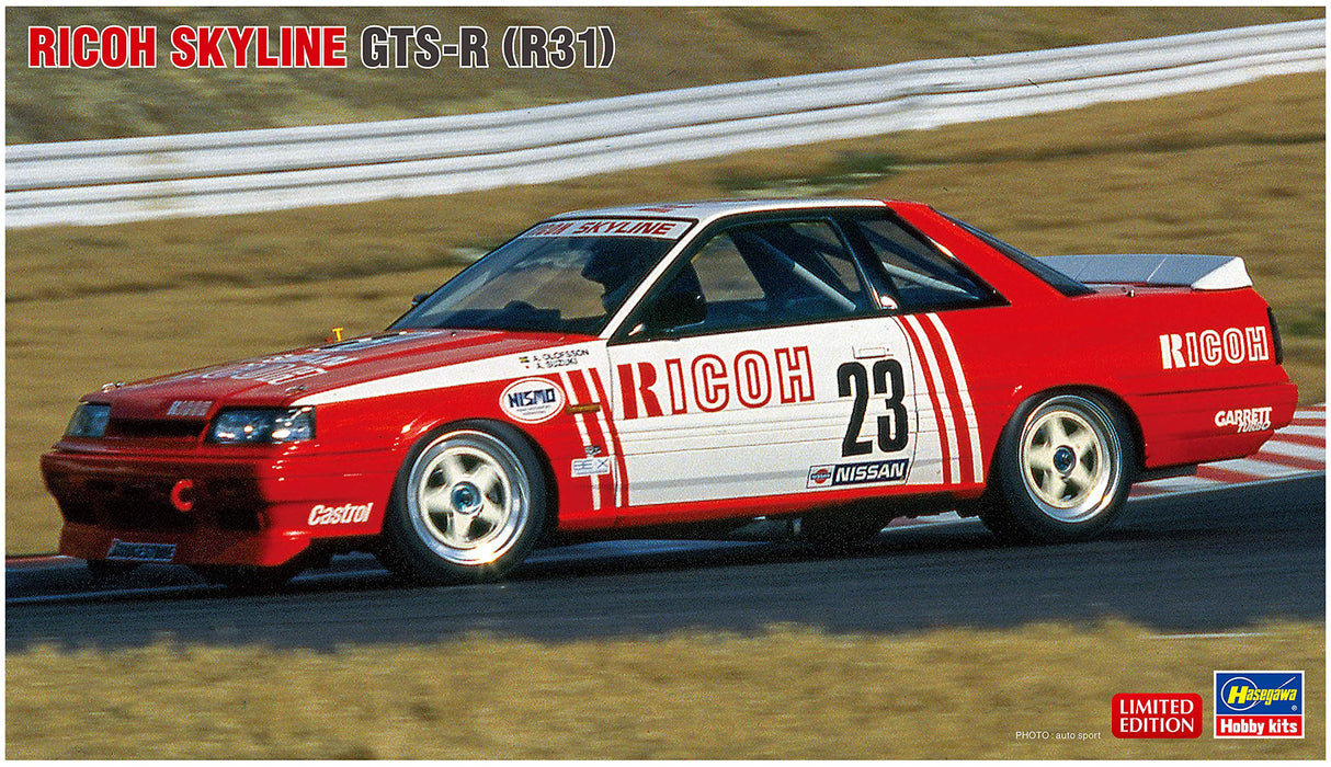HASEGAWA 20372 Ricoh Skyline Gts-R R31 1/24 Scale Kit- Japan Figure Store - #1 Bring To You The Best Japanese Goods