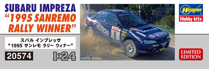 HASEGAWA 1/24 Subaru Impreza 1995 Sanremo Rally Winner Plastic Model- Japan Figure Store - #1 Bring To You The Best Japanese Goods