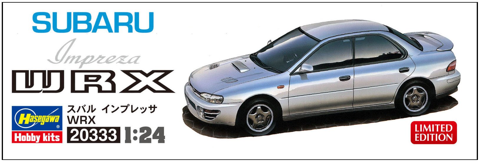 Hasegawa 20333 Subaru Impreza Wrx 1/24 Japanese Scale Car Toys Plastic Model Kit- Japan Figure Store - #1 Bring To You The Best Japanese Goods
