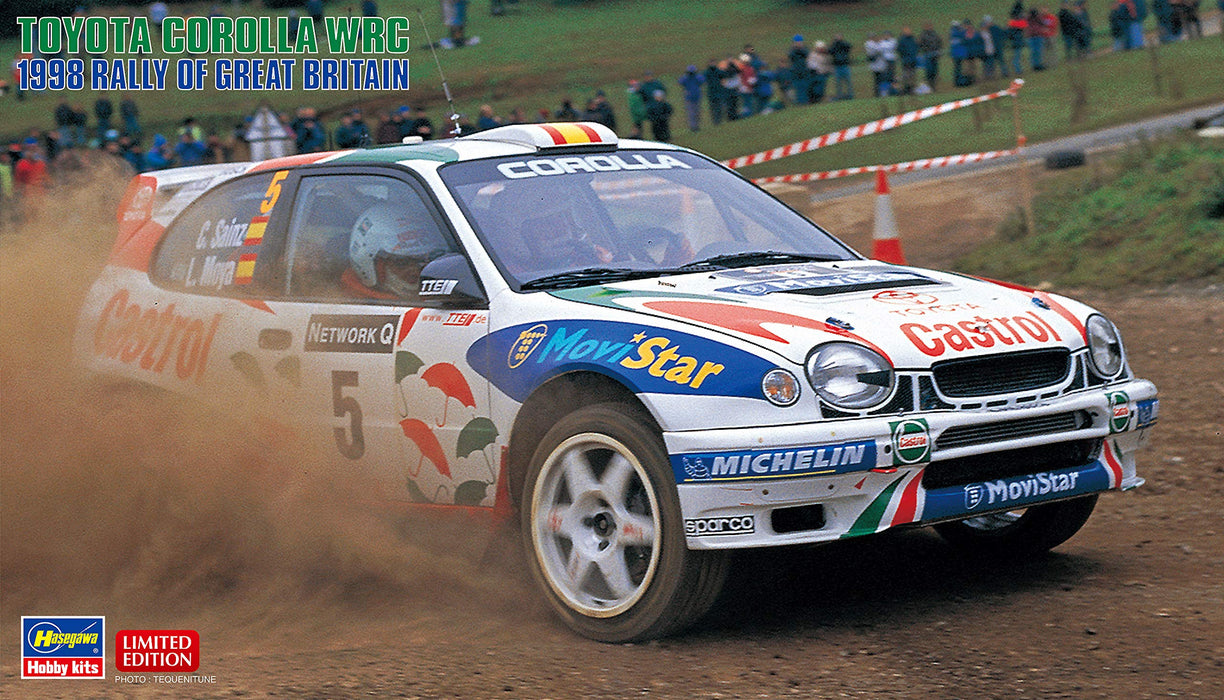 HASEGAWA 20438 Toyota Corolla Wrc 1998 Rally Of Great Britain 1/24 Scale Kit- Japan Figure Store - #1 Bring To You The Best Japanese Goods