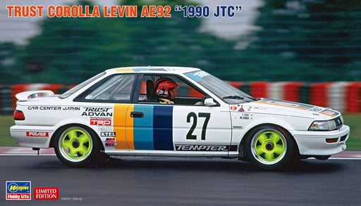 HASEGAWA 1/24 Trust Corolla Levin Ae92 '1990 Jtc' Plastic Model- Japan Figure Store - #1 Bring To You The Best Japanese Goods