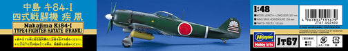 HASEGAWA 1/48 Nakajima Ki84-I Hayate Frank Plastic Model- Japan Figure Store - #1 Bring To You The Best Japanese Goods