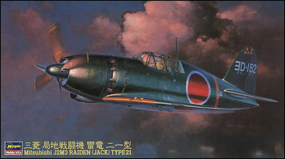 HASEGAWA 1/48 Mitsubishi J2M3 Raiden Jack Type 21 Plastic Model- Japan Figure Store - #1 Bring To You The Best Japanese Goods