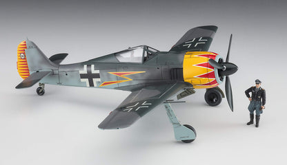HASEGAWA 07492 Focke Wulf Fw190A-4 `Graf' W/Figure 1/48 Scale Kit- Japan Figure Store - #1 Bring To You The Best Japanese Goods