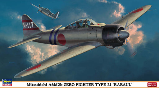 HASEGAWA 07359 Mitsubishi A6M2B Zero Fighter Type 21 Rabaul 1/48 Scale Kit- Japan Figure Store - #1 Bring To You The Best Japanese Goods