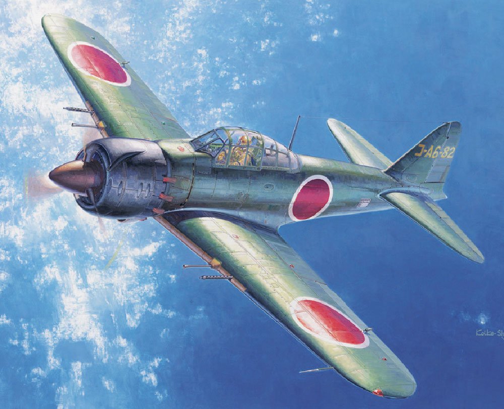 HASEGAWA - 09821 Mitsubishi A6M8 Zero Fighter Type 54/64 1/48 Scale Kit- Japan Figure Store - #1 Bring To You The Best Japanese Goods