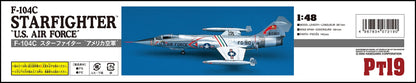 Hasegawa 1/48 Us Air Force F-104C Starfighter Plastic Model Pt19- Japan Figure Store - #1 Bring To You The Best Japanese Goods