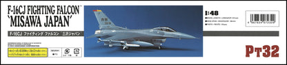 HASEGAWA 1/48 F-16Cj Fighting Falcon 'Misawa Japan' U.S. Air Force Tactical Fighter Plastic Model- Japan Figure Store - #1 Bring To You The Best Japanese Goods