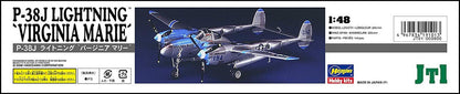 HASEGAWA 1/48 P-38J Lightning 'Virginia Marie' U.S. Army Air Force Fighter Plastic Model- Japan Figure Store - #1 Bring To You The Best Japanese Goods